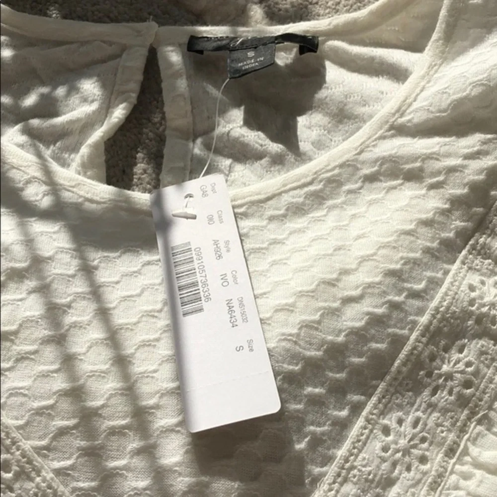 J.Crew Ruffle-trim knit cotton Top